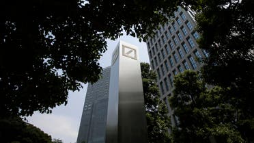 Logos of Deutsche Bank AG are seen in Tokyo July 16, 2014. (Reuters)