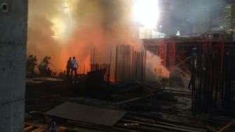 Saudi civil defense extinguish fire in Makkah