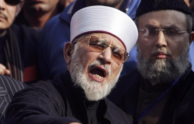 Facing money laundering charges back in Canada, Qadri landed in Pakistan six weeks ago in dramatic style. (File photo: Reuters)