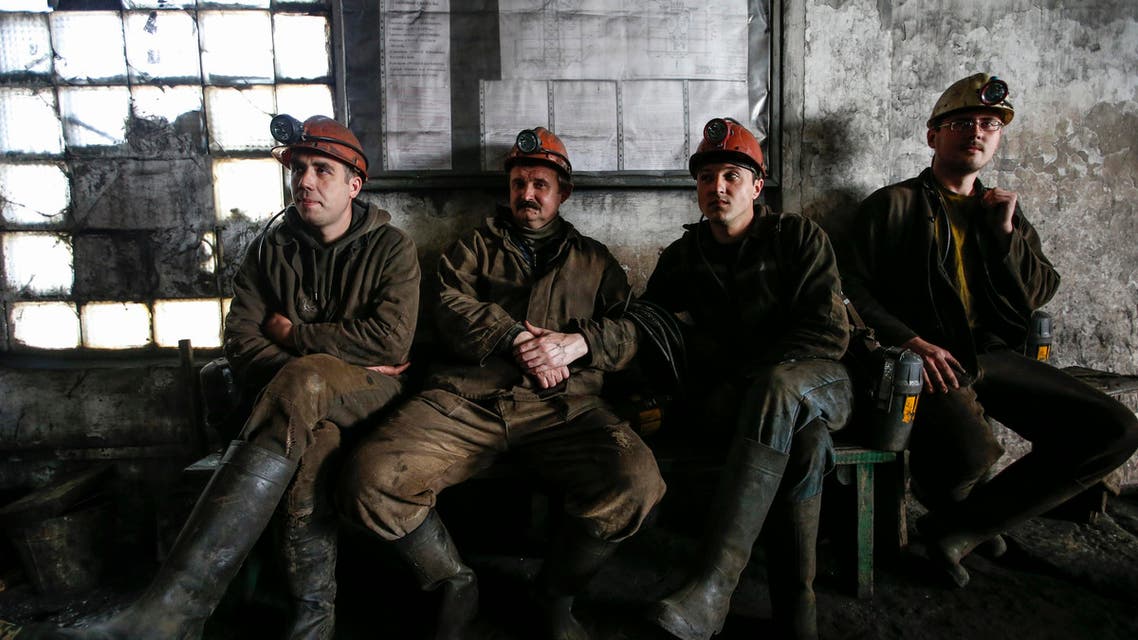Ukrainian coal workers