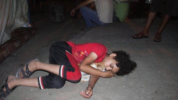 طفل فلسطيني قصف منزله في غزة