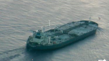 A still image from video taken by a U.S. Coast Guard HC-144 Ocean Sentry aircraft shows the oil tanker United Kalavyrta, which is carrying a cargo of Kurdish crude oil, July 25, 2014. (Reuters)
