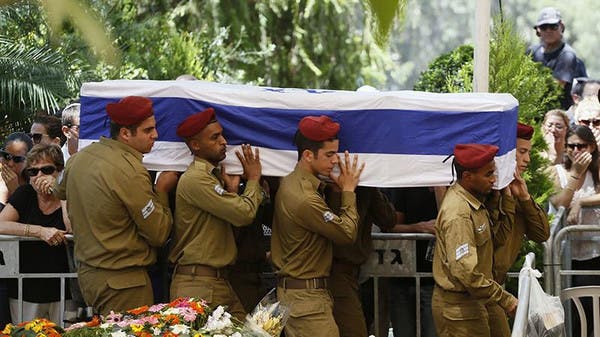 جنازة عسكرية في تل ابيب لجنود اسرائيليين قتلوا في معارك غزة