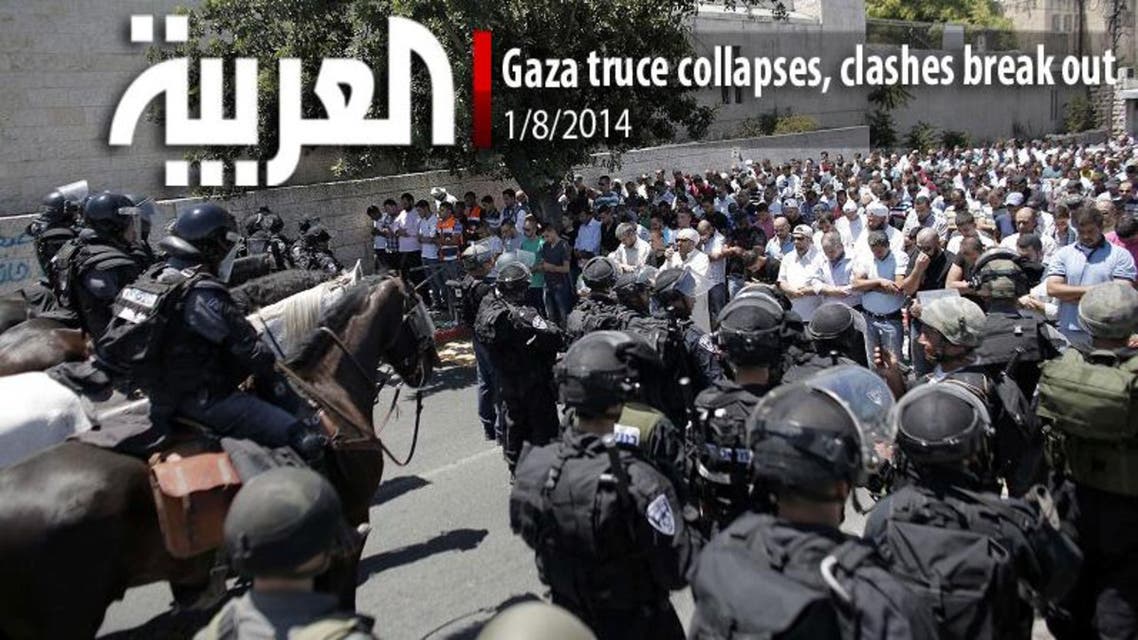 Gaza truce collapses, clashes break out