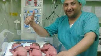 Palestinian woman gives birth to quadruplets amid Gaza bloodshed 
