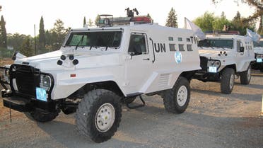 سيارة تابعة لقوات حفظ السلام 