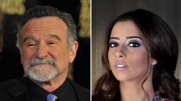 Balqees Fathi (R) tweeted criticizing attention grarnered by the death of Robin Williams(L), sparking backlash. 