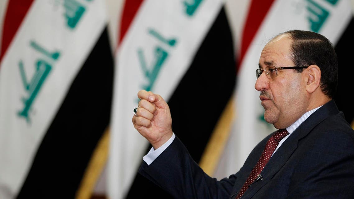 Iraq's Prime Minister Nuri al-Maliki speaks during an interview with Reuters in Baghdad in this January 12, 2014 file photo. (Reuters)