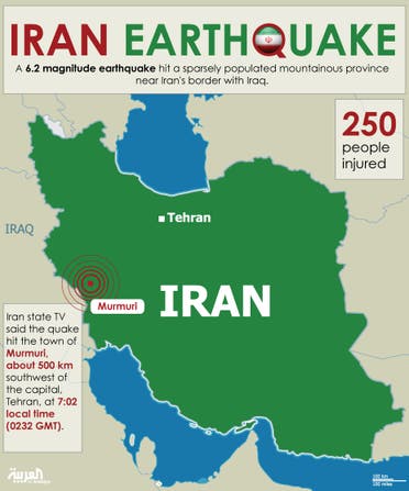 Infographic: Iran earthquake