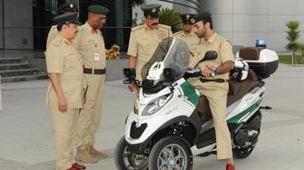Dubai police introduce three-wheeled bike to lavish fleet