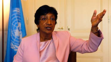 Outgoing U.N. Human Rights Commissioner Navi Pillay talks during an interview to Reuters in her office in Geneva August 19, 2014. (Reuters) 