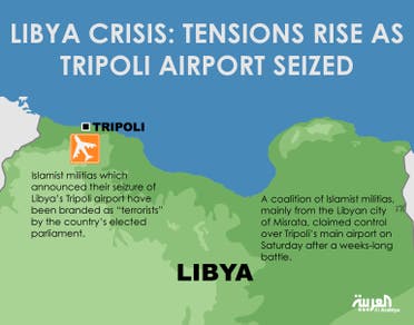 Infographic: Libya crisis: Tensions rise as Tripoli airport seized