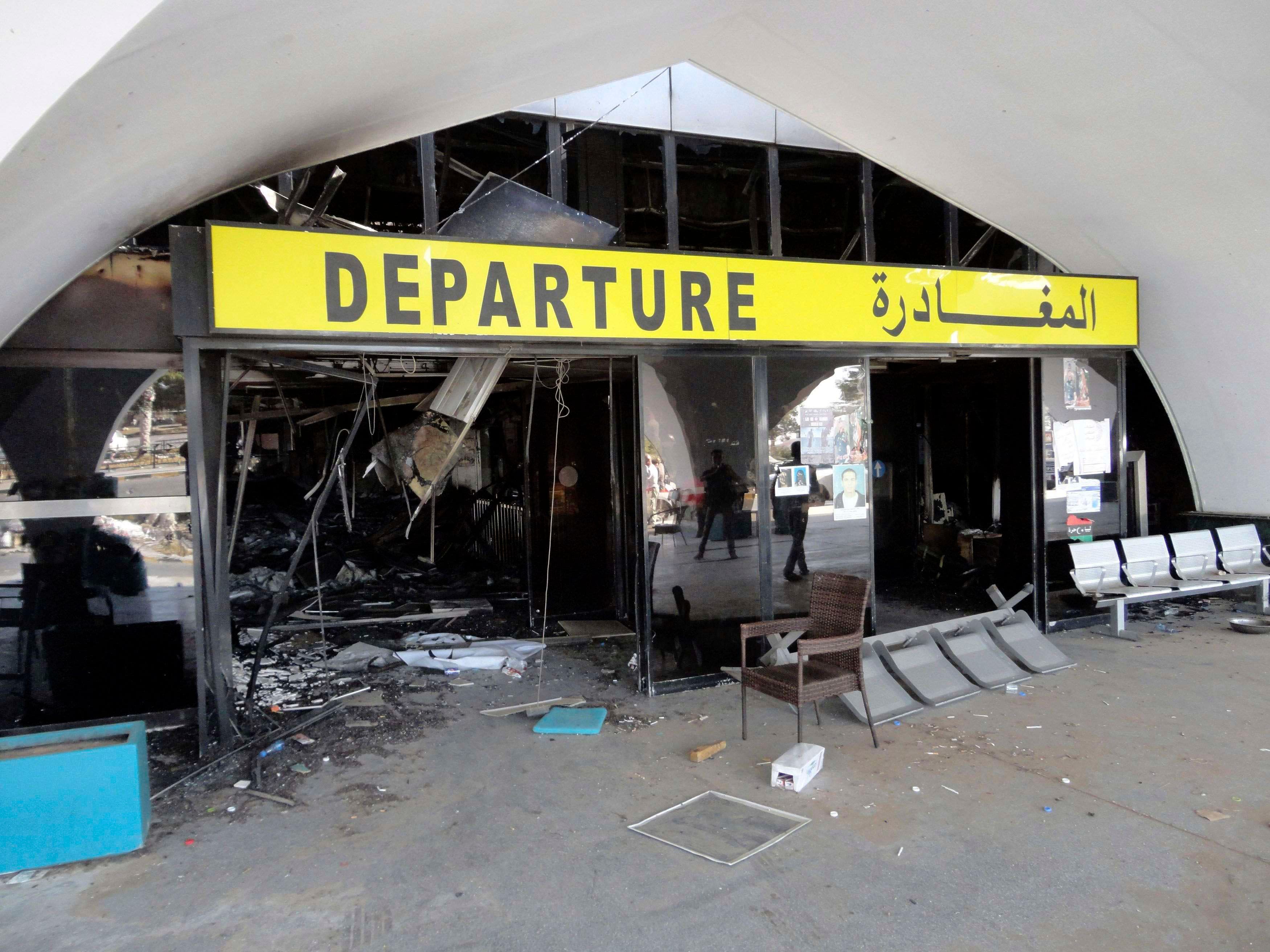 مطار طرابلس ليبيا tripoli airport libya lybia