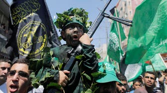 Islamic Jihad fighters parade after Gaza war