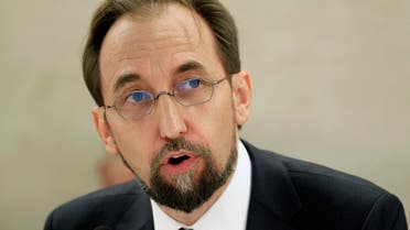 Newly appointed U.N. High Commissioner for Human Rights, Jordan's Prince Zeid Ra'ad Zeid al-Hussein speaks at the Human Rights Council at the United Nations Europeans headquarters in Geneva September 8, 2014. (Reuters)