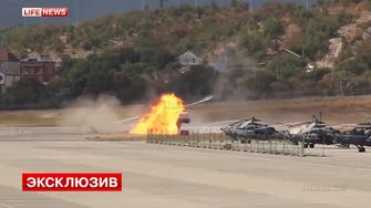 Helicopter crashes at Russian airshow