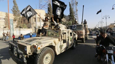 Militant Islamist fighters take part in a military parade along the streets of Syria. (File photo Reuters)