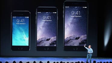 Apple Senior Vice President of Worldwide Marketing Phil Schiller announcees the new iPhone 6 during an Apple special event at the Flint Center for the Performing Arts on September 9, 2014 in Cupertino, California. (AFP)