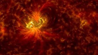 NASA video shows solar flare surges off sun 