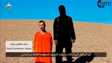 A still image taken from a purported Islamic State video released September 13, 2014 of British captive David Haines before he is beheaded. (Reuters)