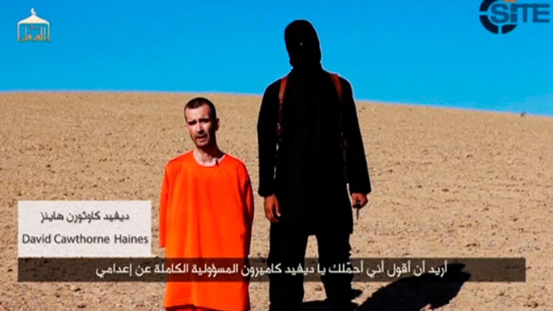 A still image taken from a purported Islamic State video released September 13, 2014 of British captive David Haines before he is beheaded. (Reuters)