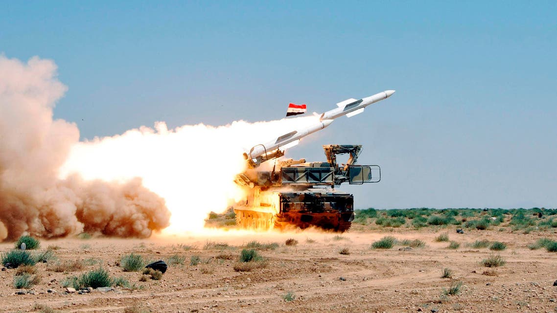 Syrian air defenses Reuters