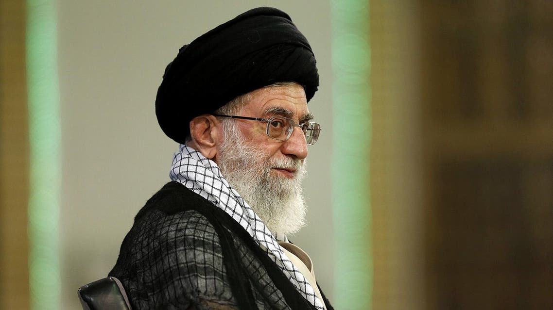 Ayatollah Ali Khamenei looks on during a meeting in Tehran on Sept. 7, 2014. (AFP)
