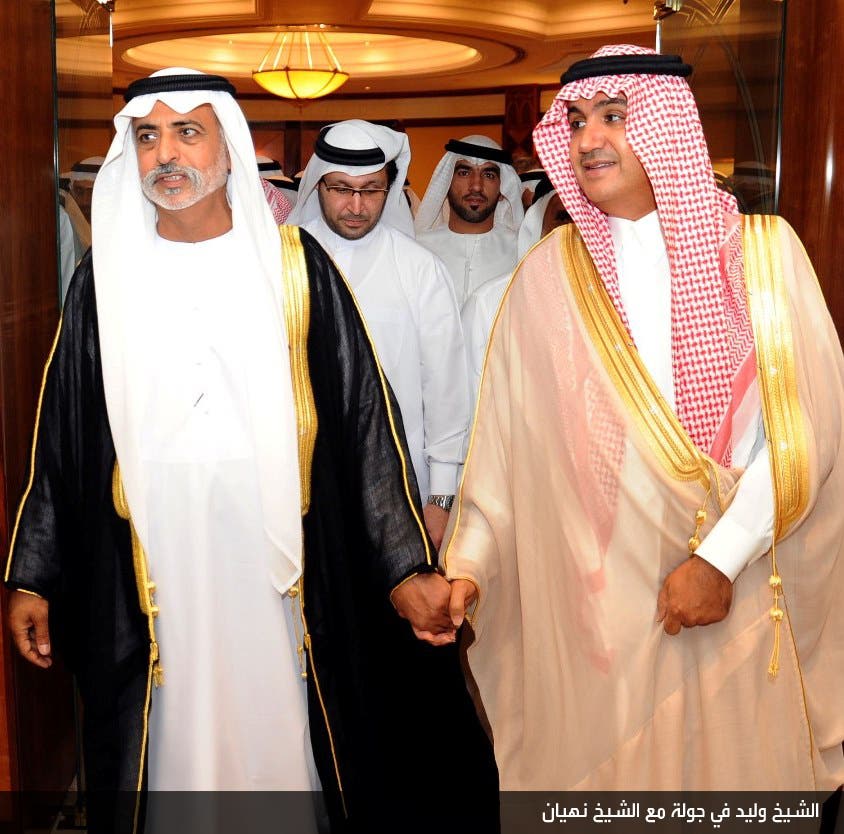 الشيخ وليد في جولة مع الشيخ نهيان