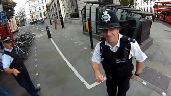 Sorry! London police officer faces embarrassing encounter with cyclist