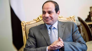 Egyptian President Abdel Fattah al-Sisi waits for a meeting with U.S. Secretary of State John Kerry at the presidential palace in Cairo September 13, 2014. (Reuters)