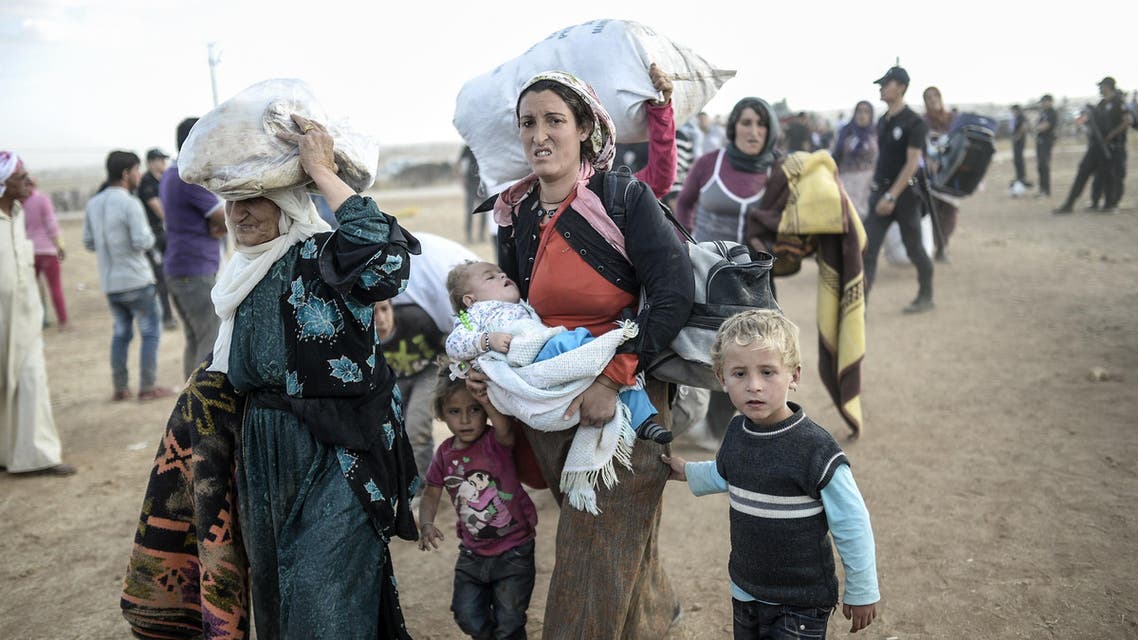 Syrian Kurds flooded into Turkey