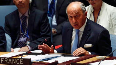French Foreign Minister Laurent Fabius speaks during a United Nations Security Council meeting on Iraq at U.N. headquarters in New York, September 19, 2014. (Reuters)