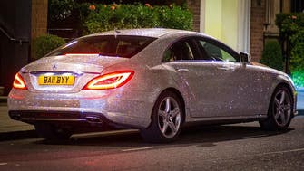 Swarovski-encrusted Mercedes glistens through London