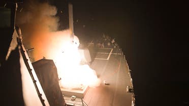 The guided-missile destroyer USS Arleigh Burke (DDG 51) launches Tomahawk cruise missiles while conducting strike missions against ISIL targets from the Red Sea, in this handout photograph taken and released on September 23, 2014. Reuters