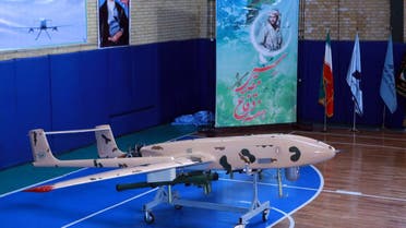 A handout picture released by the official website of Iran's Defence Ministry website on September 23, 2014, shows newly made drone during an unveiling ceremony in Tehran on September 23, 2014. AFP 