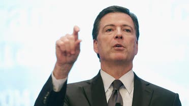 Federal Bureau of Investigation Director James Comey addresses the Intelligence and National Security Summit at the Omni Shoreham Hotel September 19, 2014 in Washington, DC. (AFP)