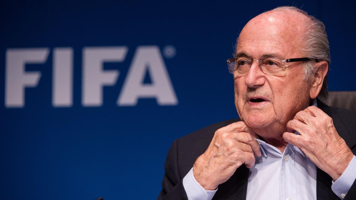 IFA President Sepp Blatter gives a press conference at the end of a meeting of the FIFA Executive Comitee on September 26, 2014. (AFP)