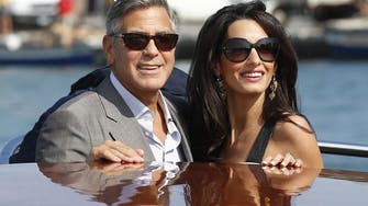 Clooney, fiancee arrive in Venice for wedding