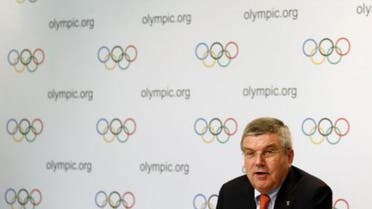 International Olympic Committee (IOC) President Thomas Bach speaks during a news conference Reuters