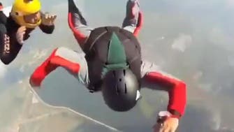 Skydiver almost plummets to his death in viral video