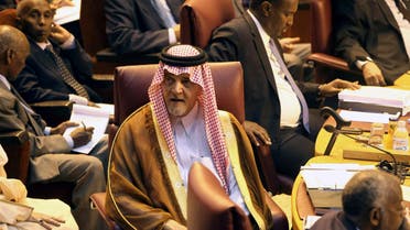 Saudi Arabia's Foreign Minister Prince Saud al-Faisal attends the opening of a meeting of Arab League foreign ministers at the Arab League headquarters in Cairo September 7, 2014. reuters