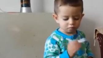 Shocking video shows toddler being encouraged to smoke cigarettes