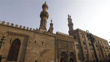 People at Al Azhar attend the funeral 
