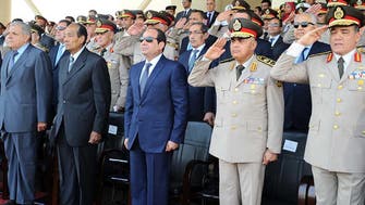 Egypt president gives army control of arms imports