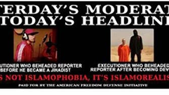 Controversial ‘anti-Muslim’ New York bus ad pulls Foley image
