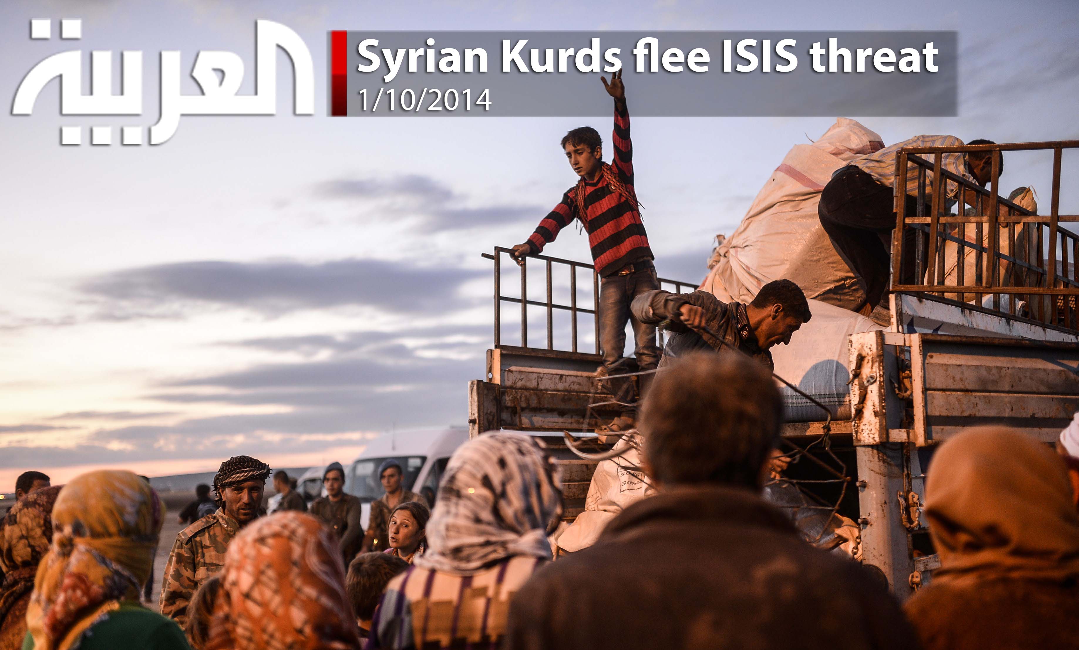 Syrian Kurds flee ISIS threat