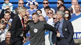 Video: Angry Wenger gives Mourinho push in the chest