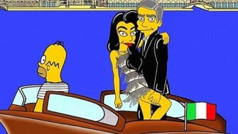 Mr., Mrs. Clooney get ‘Simpsons’ treatment