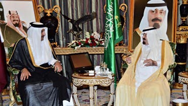 Saudi King and Qatar emir SPA 