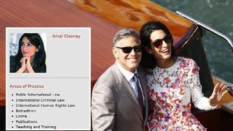 Call me Clooney! Amal back to work with new name
